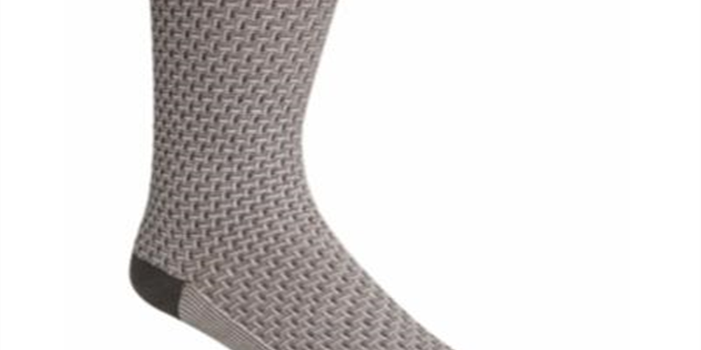 Cole Haan Men's Textured Crew Socks Purple Size 7-11