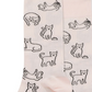 Hot Sox Men's Outline Cat Crew Socks Beige Size 6-12