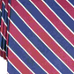Club Room Men's Fairfield Silk Blend Striped Neck Tie Red Size Regular