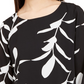Alfani Women's Petite Printed Balloon-Hem Top Black Size Petite S