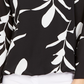 Alfani Women's Petite Printed Balloon-Hem Top Black Size Petite S