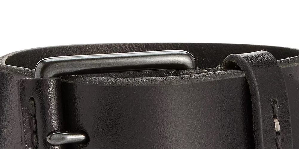 Levi's Men's Nose Wrap Leather Belt Black Size Small
