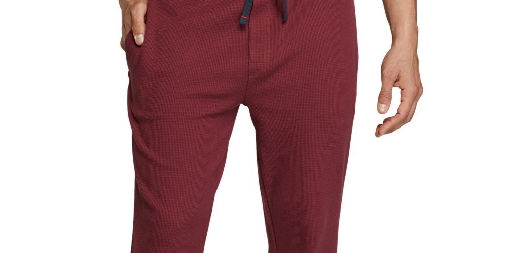 Tommy Hilfiger Men's Thermal Pants Red Size Small