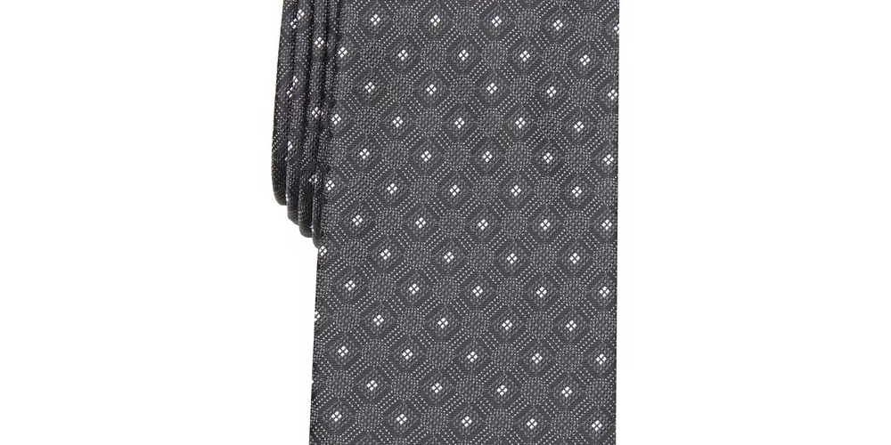 Alfani Men's Slim Geo Tie Red Size One Size