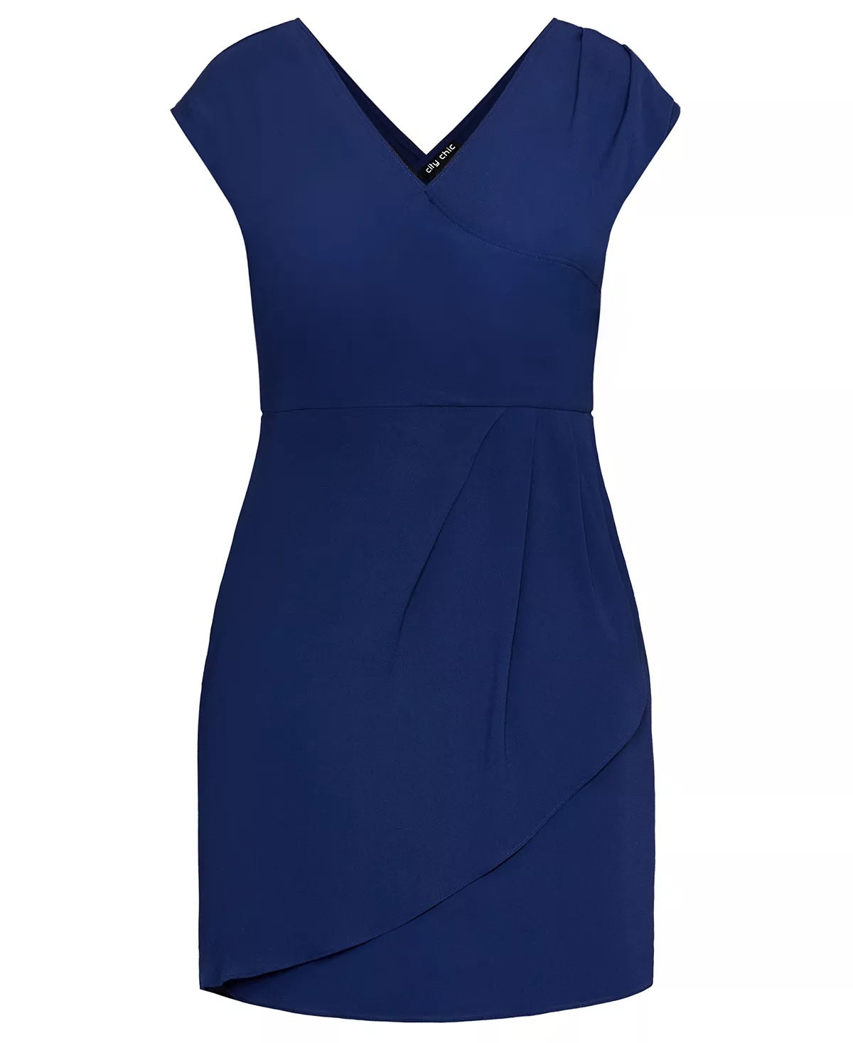 City Chic Women's Plus Classic Wrap Style Dress Blue Size 22W