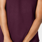 JM Collection Women's Cold-Shoulder Swing T-Shirt Wine Size X-Large