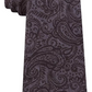 Michael Kors Men's Embossed Look Paisley Tie Red Size One Size