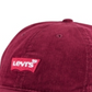 Levi's Men's Corduroy Batwing Logo Baseball Cap Red Size Regular