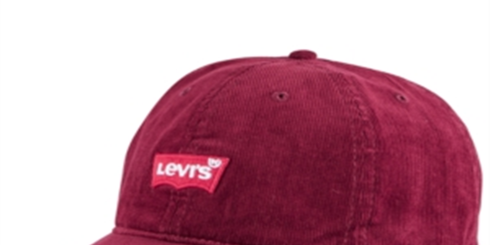 Levi's Men's Corduroy Batwing Logo Baseball Cap Red Size Regular