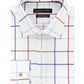 Tommy Hilfiger Men's Slim Fit Check Dress Shirt White Size 16.5X32-33