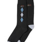 Greg Norman Men's 2-Pk. Argyle Dress Socks Black Size 8-12