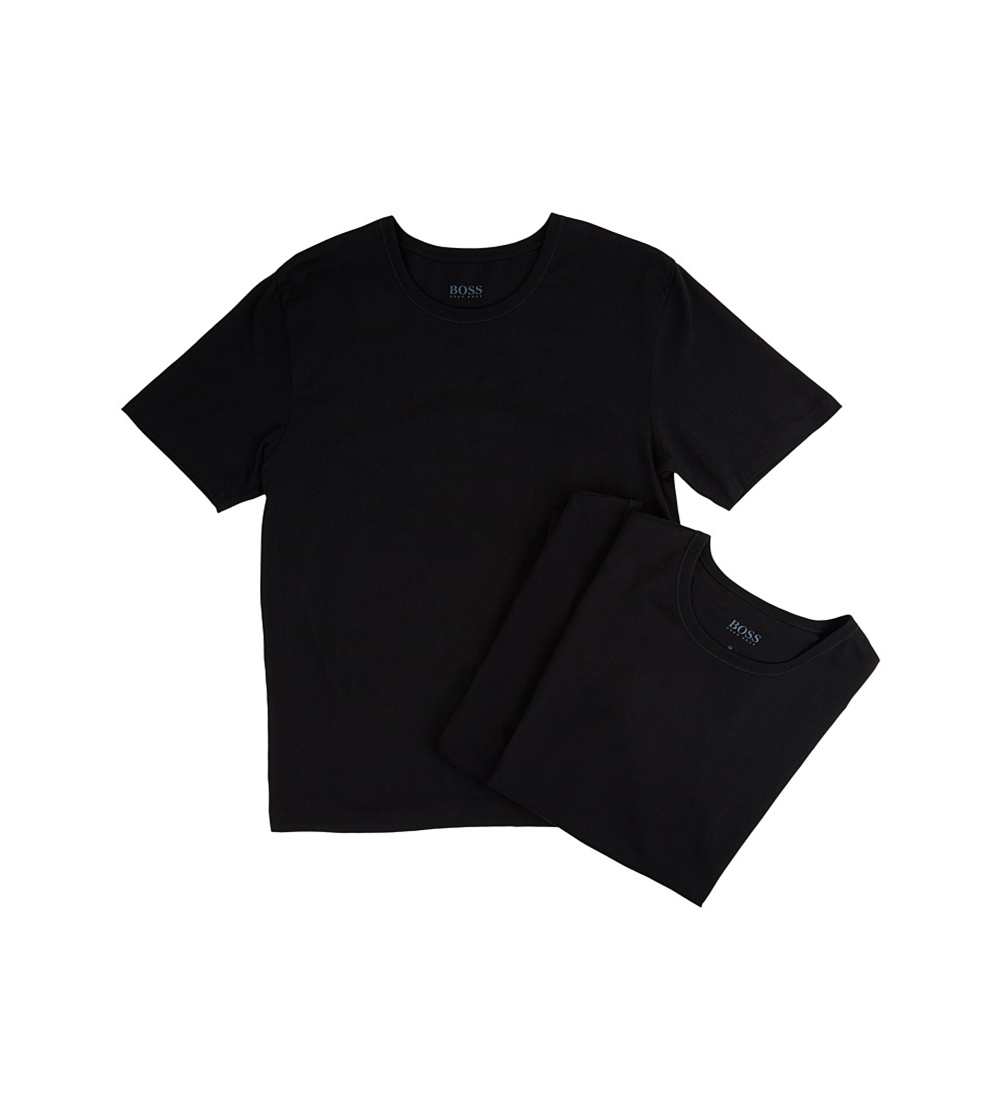 BOSS T-Shirt Round Neck 3-Pack Black Size M