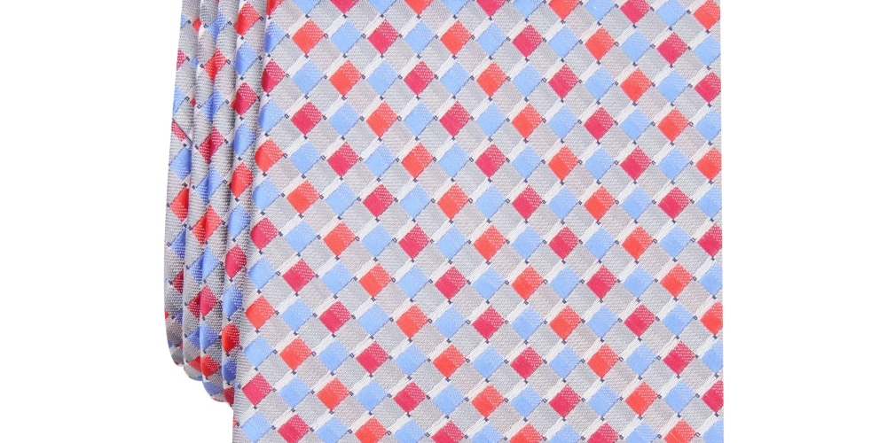 Perry Ellis Men's Portfolio Printed Classic Neck Tie Red Size Regular