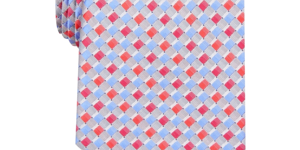Perry Ellis Men's Portfolio Printed Classic Neck Tie Red Size Regular