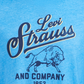 Levi's Men's Team Bison Graphic T Shirt Blue Size X-Large