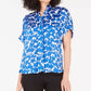 Alfani Women's Floral-Print Blouse Created The Navy Size Small