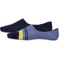 Cole Haan Men's 2 Pack Combed Liners Cotton Sock Blue One Size