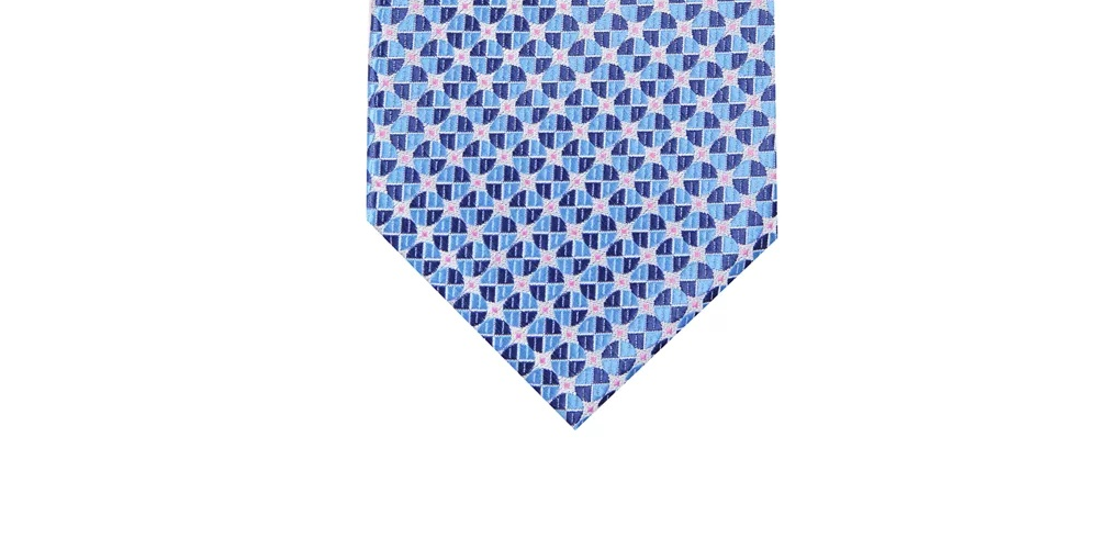 Perry Ellis Men's Vicker Geometric Tie Navy Size Regular