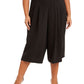Anne Klein Women's Plus Pull on Polka Dot Culottes Pants Black Size 2X
