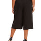 Anne Klein Women's Plus Pull on Polka Dot Culottes Pants Black Size 2X