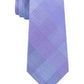 Kenneth Cole Men's Blue Dot Check Slim Neck Tie Blue Size Regular