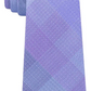 Kenneth Cole Men's Blue Dot Check Slim Neck Tie Blue Size Regular