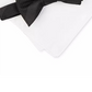 Alfani Men's Crispin Silk Blend Pocket Square Bow Tie White Size Regular