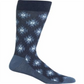 Hot Sox Men's Ikat Casual Crew Socks Blue Size 10-13