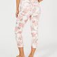 Charter Club Women's Delicate Bouquet Capri Pants Pink Size 8