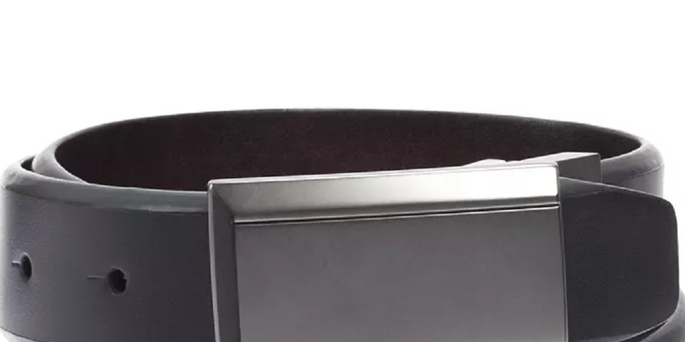Kenneth Cole Reaction Men's Beveled Reversible Belt Black Size 36