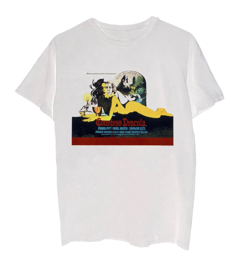 Merch Traffic Men's Horror Of Dracula Graphic T-Shirt White Size Small