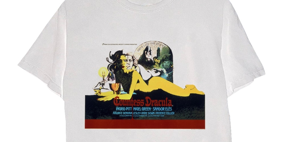 Merch Traffic Men's Horror Of Dracula Graphic T-Shirt White Size Small