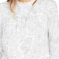 Lucky Brand Women's Smocked Yoke Blouse Blue Size X-Large