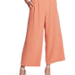 1.STATE Women's Wide Leg Crepe Trousers Orange Size X-Large