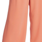 1.STATE Women's Wide Leg Crepe Trousers Orange Size X-Large