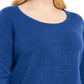 Karen Scott Women's Plus Size Smalltripe Textured Sweater Navy Size 1X