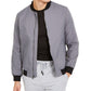 Alfani Men's Gray Full-Zip Bomber Jacket Gray Size XX-Large