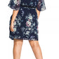 City Chic Women's Trendy Plus Size Mediumysterious Floral Print Belted Dress Black Size 22W