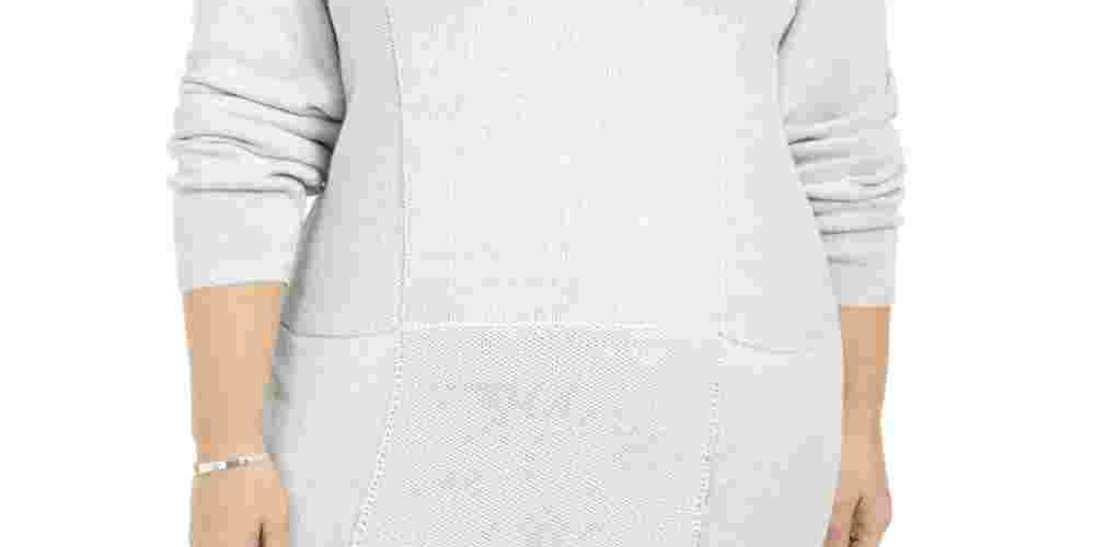 Karen Scott Women's Plus Size Knit Tunic White Size 1X