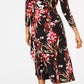 Connected Women's Printed Wrap Dress Purple Size 12