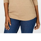 Karen Scott Women's Ribbed Cotton Pullover Sweater Red Size XX-Large