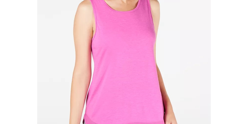Ideology Women's Fitness Running Tank Top Pink Size Large