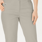 Karen Scott Women's Button-Hem Capri Pants Gray Size 12 Petite