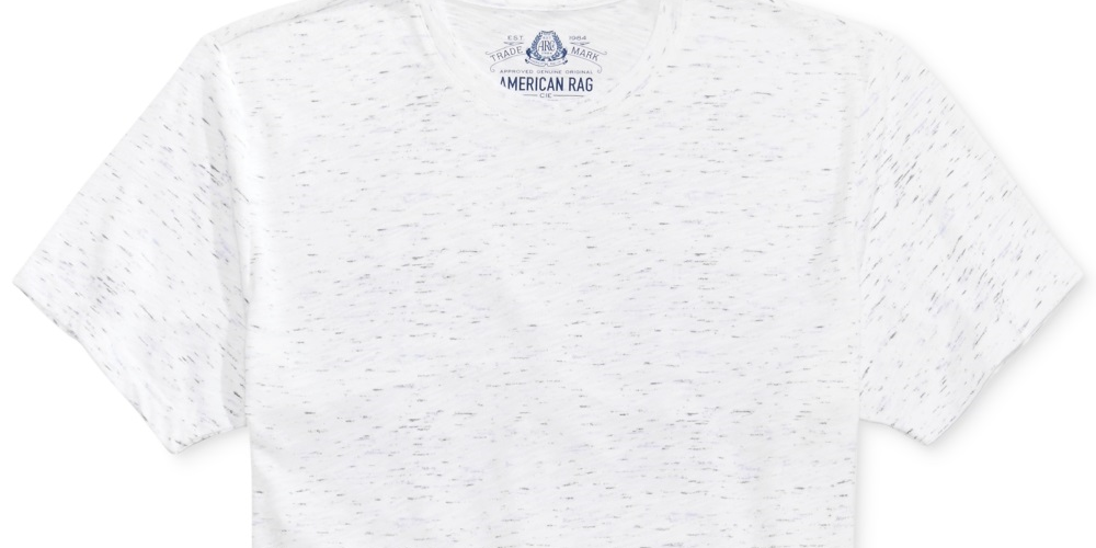 American Rag Men's Textured T-Shirt White Size XX-Large