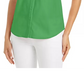 Charter Club Women's Cotton Pique Sleeveless Shirt Green Size 8