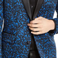 INC International Concepts Men's Printed Blazer Blue Size XXX-Large