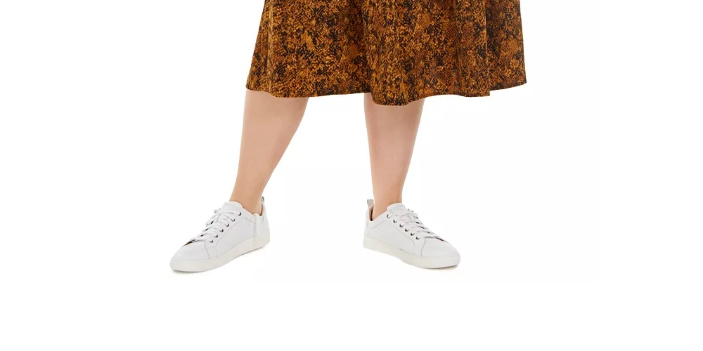 Bar III Women's Black Printed Midi Pleated Skirt Yellow Size 1X