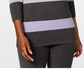 Karen Scott Women's Striped Boatneck Sweater Black Size XX-Large