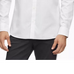 Calvin Klein Men's Long Sleeve Solid Twill Pocket Shirt color- Size Medium