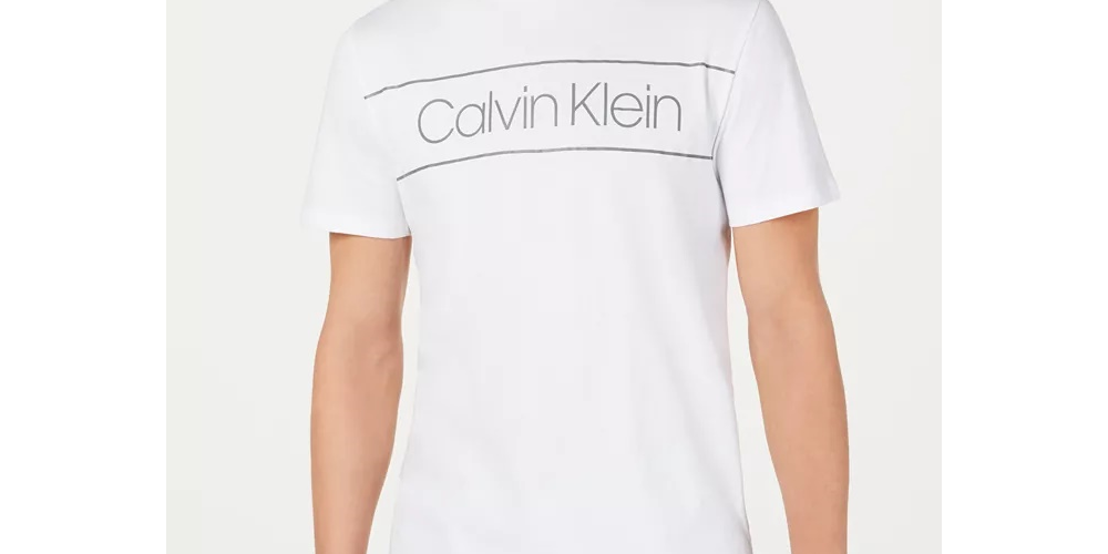 Calvin Klein Men's Logo Graphic T-Shirt -Navy  Size Medium